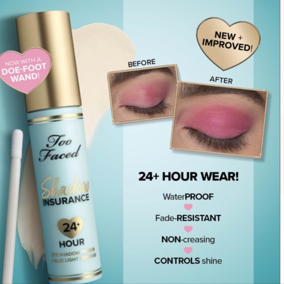 TOO FACED SHADOW INSURANCE PRIMER + BLUE 💙 LIGHT DEFENSE FULL SIZE 0.20 FL OZ - Picture 7 of 7